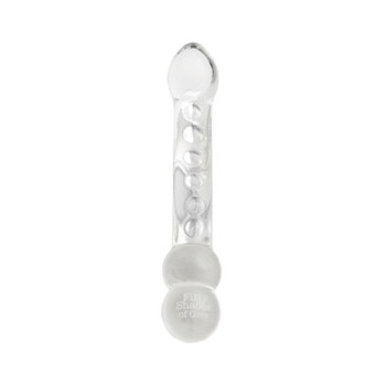 Drive Me Crazy - Glazen g-spot dildo (Wit)